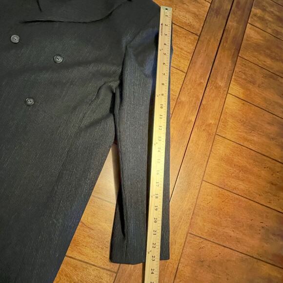 Valerie Stevens Doubler Breasted Pure Wool Pant Suit Women's Sz 12 Two-Piece Blk - Picture 15 of 16